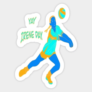 YAY IRENE DAY NEON GIRL VOLLEYBALL PLAYER Sticker